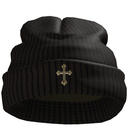 Chrome Cross Worn Beanie