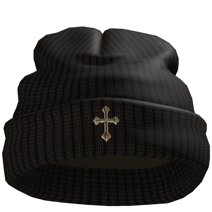 Chrome Cross Worn Beanie