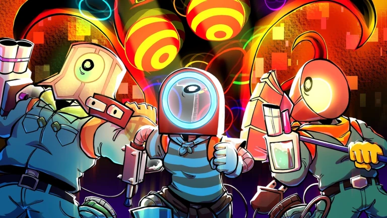 Clean Crew Roblox game thumbnail showing characters with cleaning equipment