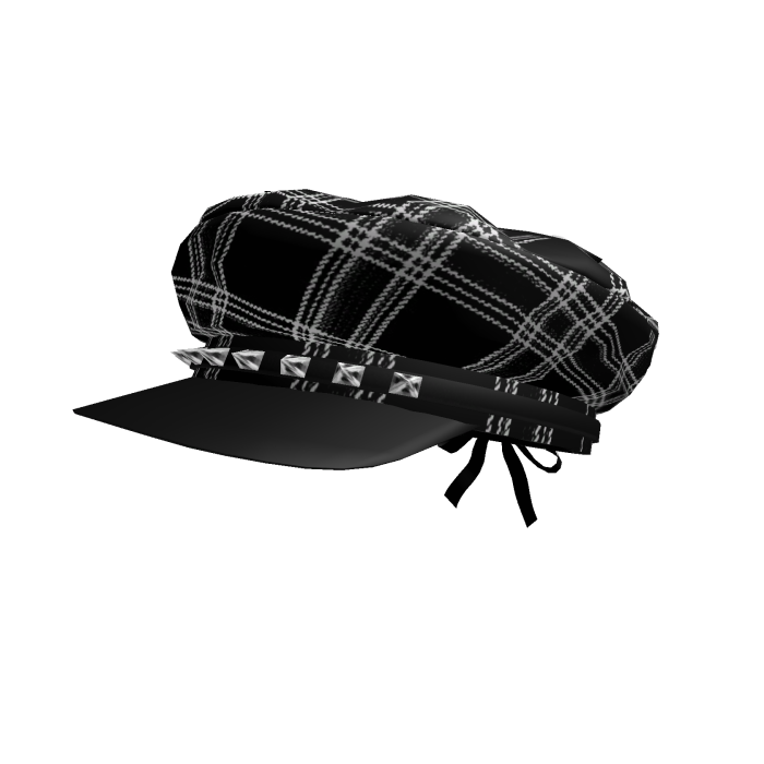 Plaid Goth Newspaper boy Hat