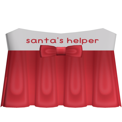 ♡ : santa's helper red and white christmas dress