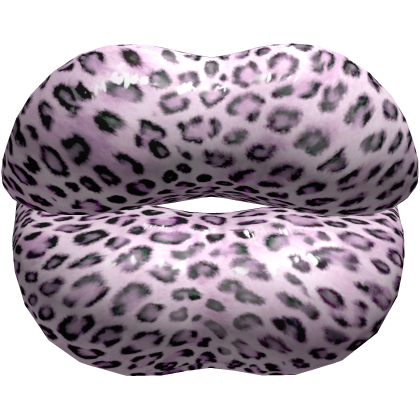 Huge Lips Pink Leopard Baddie Big Duck Y2K Doll