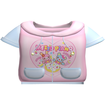 Cute mezzo piano pink and blue jacket shirt ♡