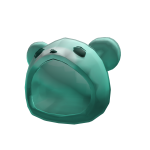 Preppy Teal Tie-dye Bear Hood