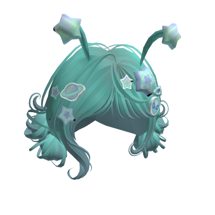 Alien Star Girl Hair w/ Charms Roblox item