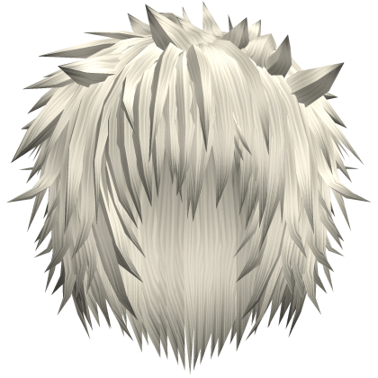 Ash Blonde Messy Anime Spiky Emo Hair  Roblox item