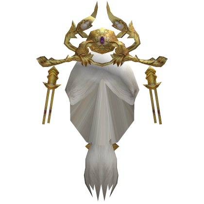 Traditional Chinese Imperial Crown Hair-White Roblox item