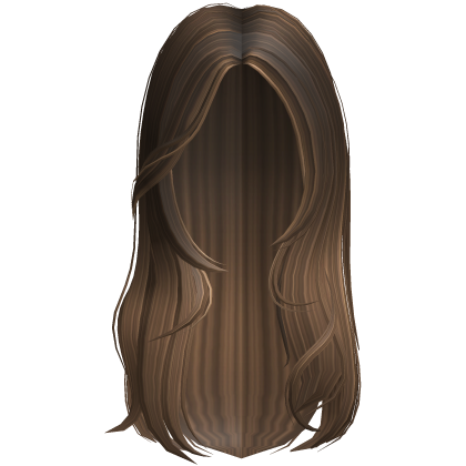 Long Straight Layered Blowout [Brown w Highlights] Roblox item
