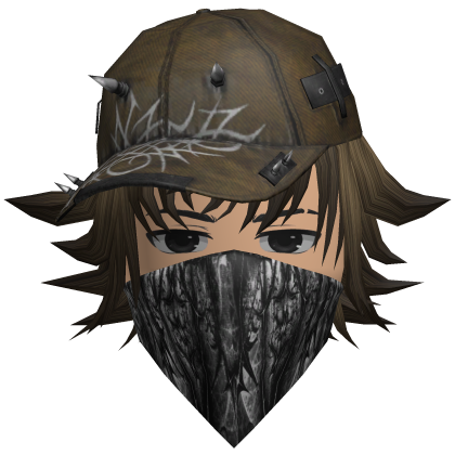 Brown Shadow Streetwear Hat Hair Set Roblox item