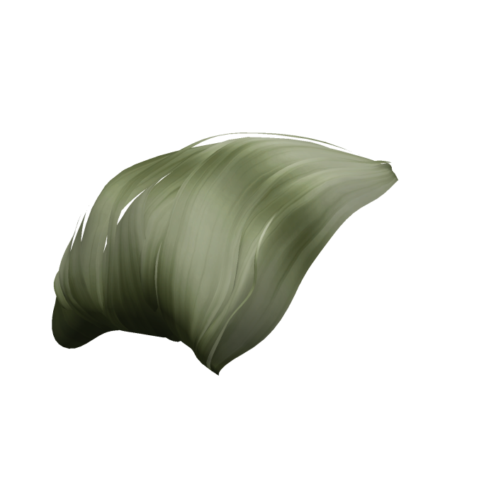 Ash Green Y2k Pouf Hair Bump