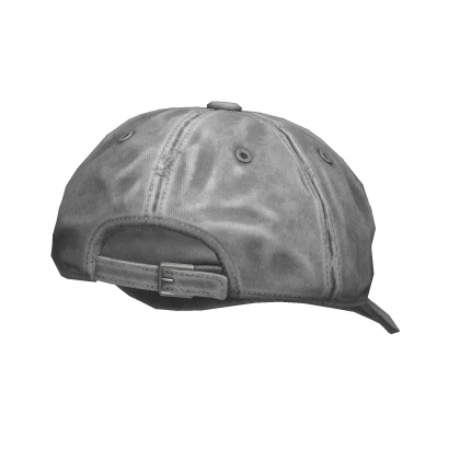 Gray Backwards Cap Thrifted Washed Grunge Y2K Hat | Roblox Item