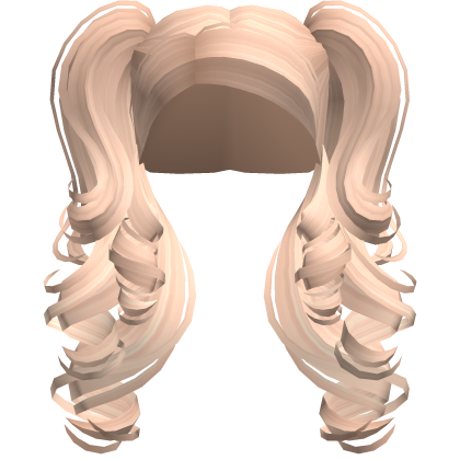 Fluffy Curly Latina Pigtails Blonde