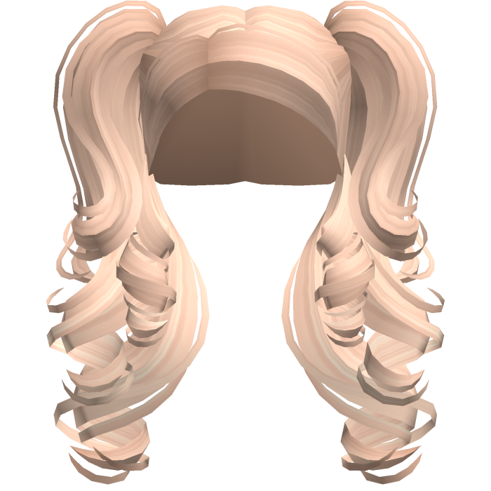 Fluffy Curly Latina Pigtails Blonde