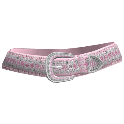 [Blush Fashion] Y2K Pink Rhinesstone Belt
