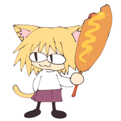 Neco-arc Corndog!!!!! (No Background) Roblox decal