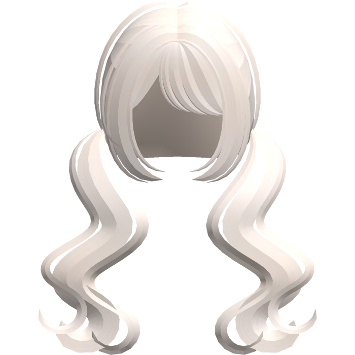 ♡ ꒱  dreamy wavy low pigtails in pastel blonde