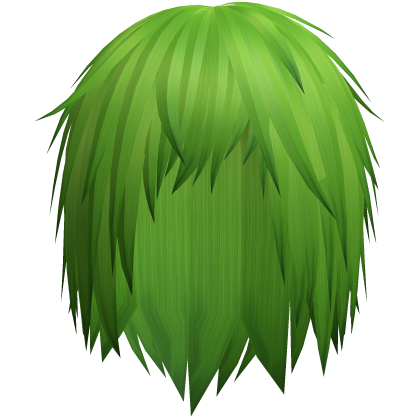 grass green emo moe hair 22.  Roblox item