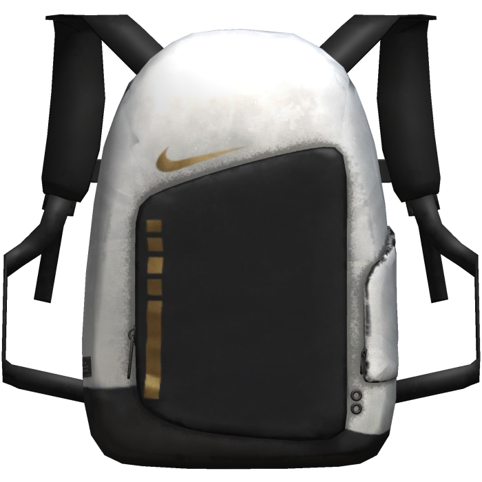 (1.0) White/Black Bookbag