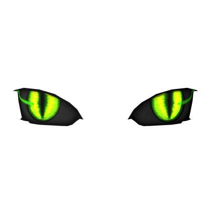 Glowing Evil Cat Eyes Midnight Green
