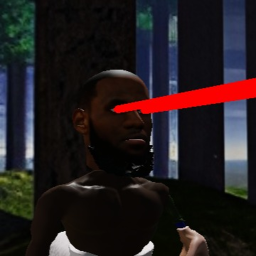 escape the laser eye unicorn lebron james [HORROR]