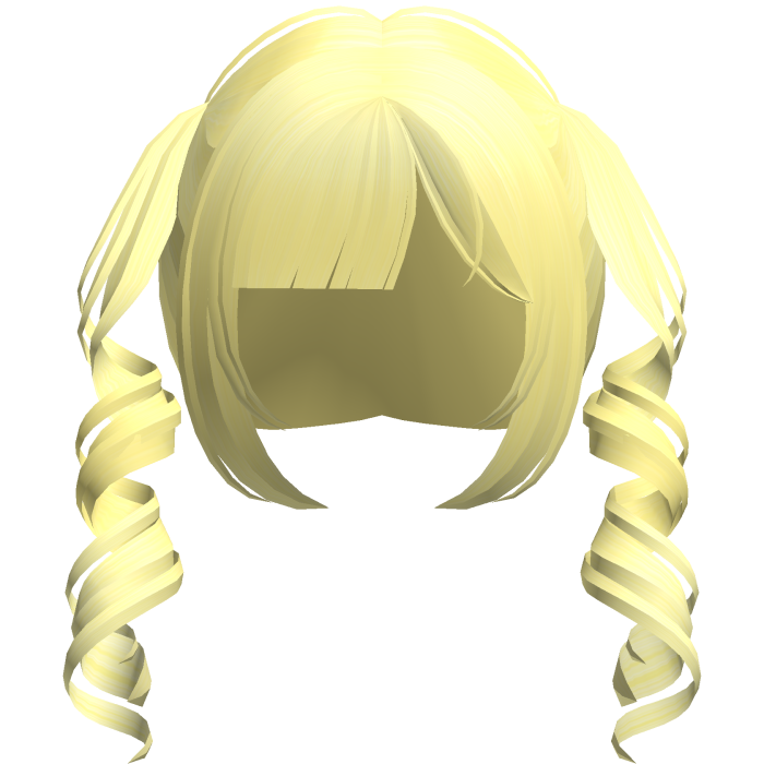 yellow dainty thin swirly moe pigtails