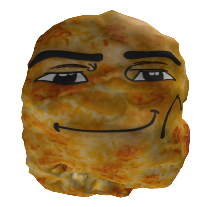 Fried Chicken Nugget 🔥 Man Face Head  Roblox item