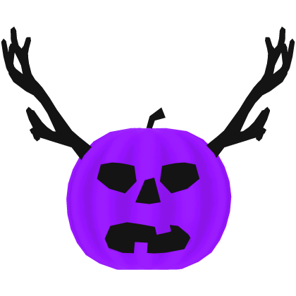 Purple Pumpkin with Antlers Roblox item