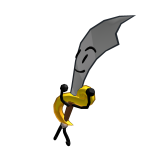 Cutlass on back | Reccomended character