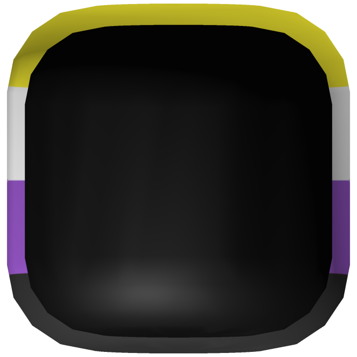 Non-Binary Pride Head Outline