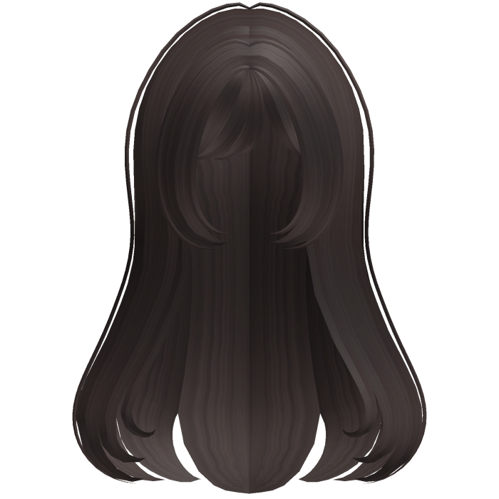 ୨୧ : adorable long doll hair in dark brown