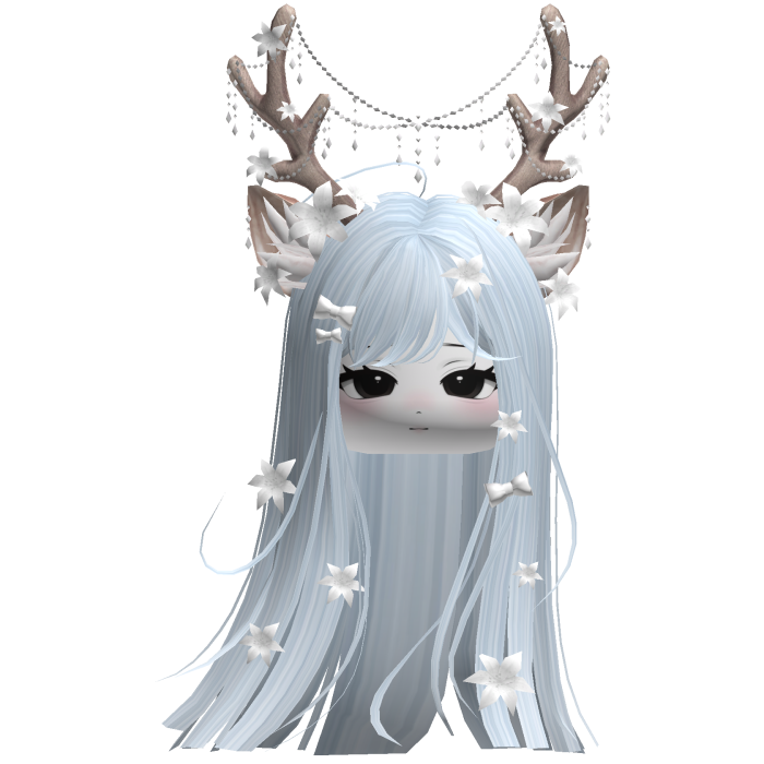 Ethereal Christmas Fairy Fawn Hair w/ Antlers