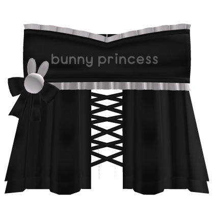 ♡⋮Ruffled bunny princess dress in black