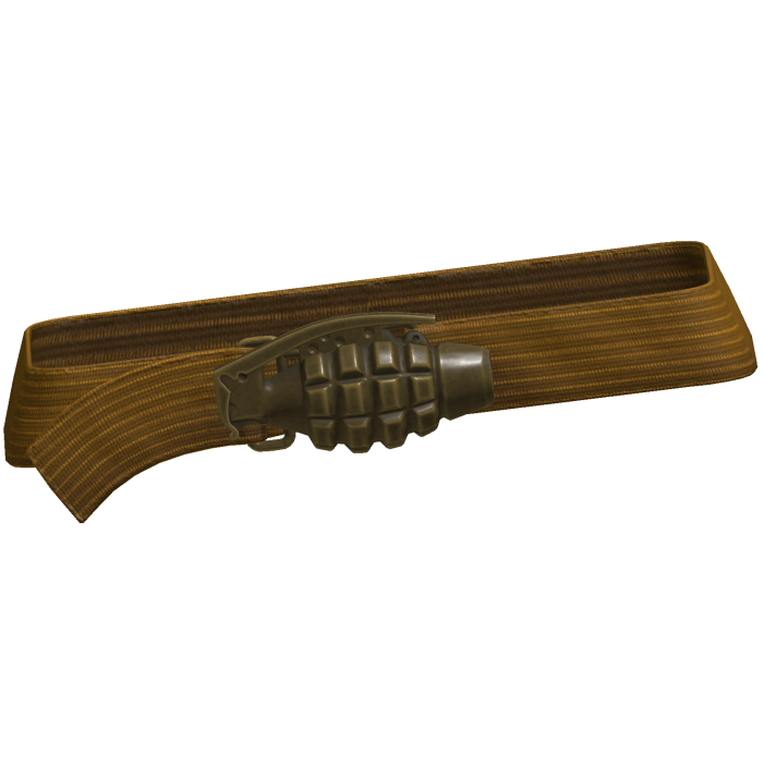 Y2k Grunge Grenade Belt Yellow 3.0