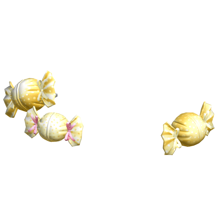 Candy Core Hair Clips Sweet Cute Accessory Yellow