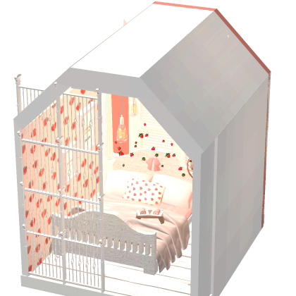 [💎] [] Cutesy Mini Strawberry Bedroom! Preppy Y