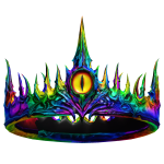 Rainbow Supernova Fever Dream Eye Crown