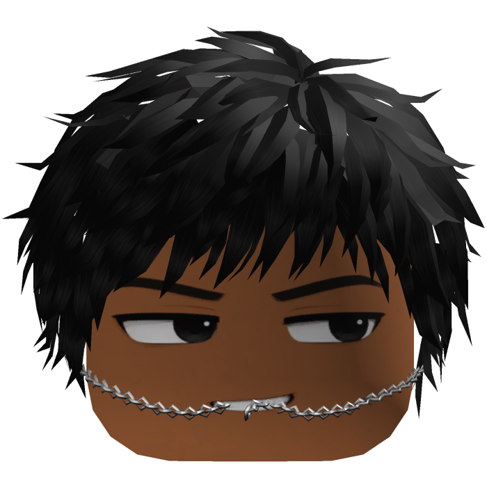 Nonchalant Boy w/ Black Hair & Chain 