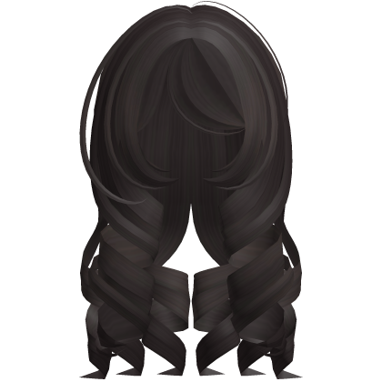 cute long curly princess doll hair in dark brown