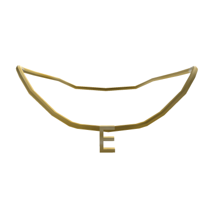 Initial Necklace: E