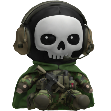 Simon Ghost Riley Plush Waist (R) [Call of Duty] Roblox item