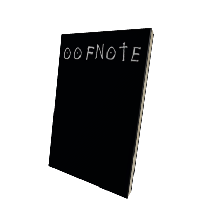 OOF Note Anime Book