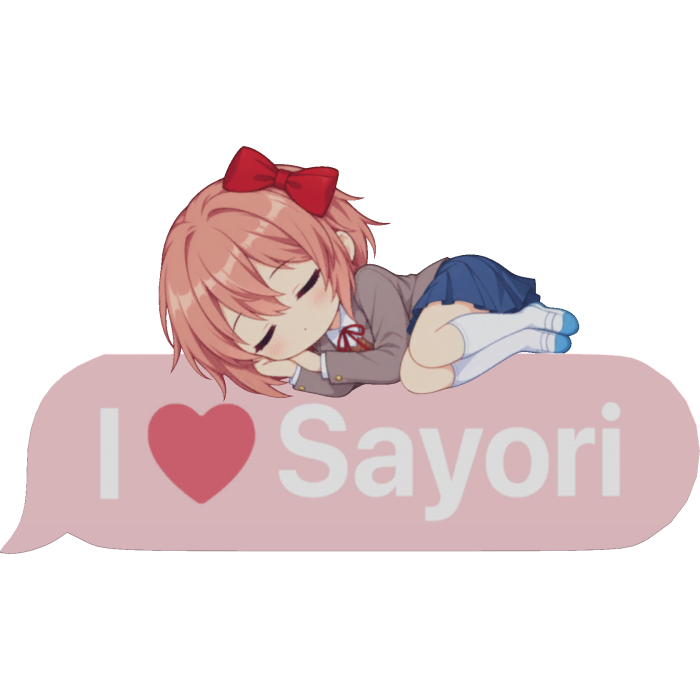 Sayori DDLC Text