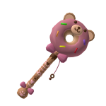 Strawberry Bear Donut Staff