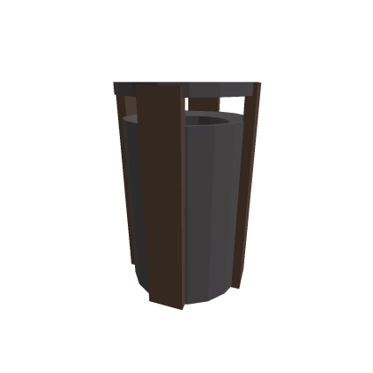 Low Poly park trash Can