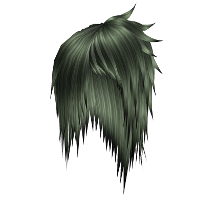 Dark Green Swept Emo Vkei Scene Long Hair 57. Roblox item
