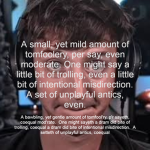 A little bit of tomfoolery
