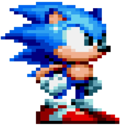 Pixel Sonic Idle Roblox decal