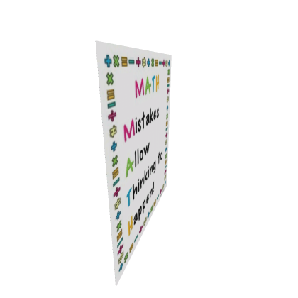 Math Poster School Classroom Study Learn