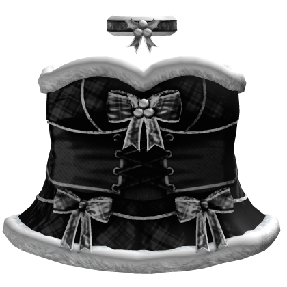 Black Gothic Emo Moe Christmas Dress 