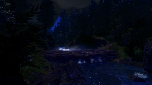 Realistic Forest Demo but it's night